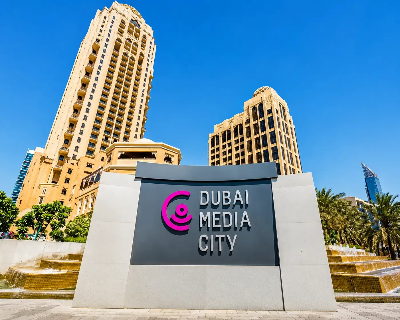 Dubai Media City offices and media business district in Dubai