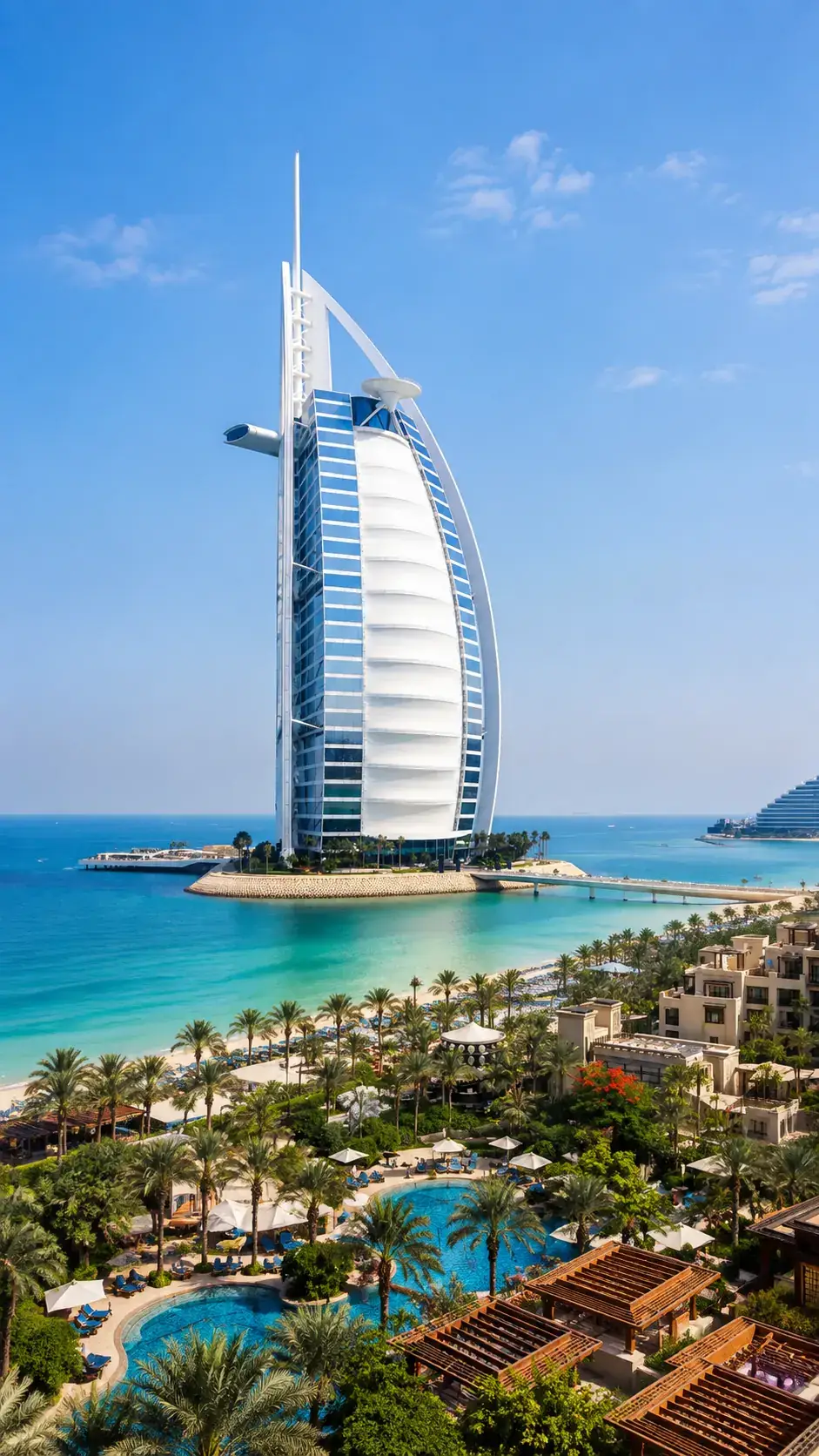 Jumeirah and Al Wasl business area near City Walk Dubai